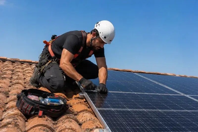 Maintenance et monitoring de panneaux solaires à Coron